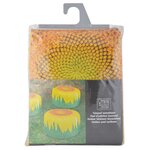 Esschert design pouf d'exterieur gonflable motif tournesol 58 cm