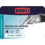 Housse de couette - 140 x 200 cm - Coton - Antibactérien