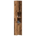 vidaXL Armoire salle de bain vieux bois 30x30x183 5 cm bois ingénierie