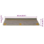 vidaXL Tapis d'escalier autocollants 30 Pièces 65x21x4 cm vert