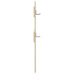 vidaXL Porte-manteau mural avec stockage Chêne sonoma 65 x 3 x 100 cm