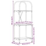 vidaXL Étagère Chêne sonoma 40 x 30 x 109 cm Bois d'ingénierie
