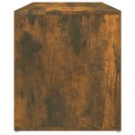Banc banquette d'entrée 80 x 40 x 45 cm chêne fumé bois d'ingénierie 02_0010772