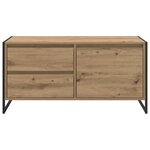 vidaXL Meuble TV Chêne artisan 100 x 36 x 49.5 cm Bois d'ingénierie