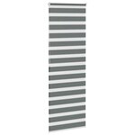 vidaXL Store zèbre gris foncé largeur du tissu 85 9 cm polyester