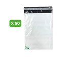Lot de 50 pochettes plastiques n°3 eco - 60microns - 280x370+50mm