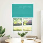 vidaXL Store plissé vert pétrole 85x100 cm largeur du tissu 84 4 cm