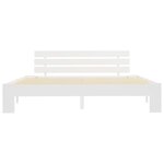 vidaXL Cadre de lit sans matelas blanc 160x200 cm bois de pin massif