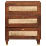 vidaXL Tables de chevet 50 x 33 x 62 cm Bois de mangue massif