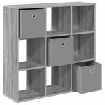 vidaXL Buffet Gris Sonoma 88 5 x 29 x 84 5 cm