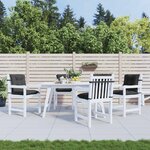 vidaXL Coussins de chaise à dossier bas lot de 4 anthracite mélangé