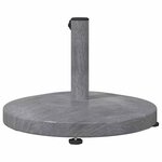 vidaXL Pied de parasol Aspect Bois Gris Foncé 48 x 48 x 32 cm
