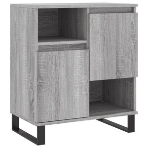 vidaXL Buffet Sonoma gris 60x35x70 cm Bois d'ingénierie