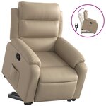 vidaXL Fauteuil inclinable Cappuccino Similicuir