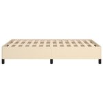 vidaXL Cadre de lit crème 120x190 cm tissu