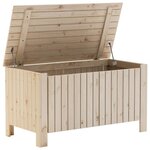 vidaXL Boîte de rangement avec couvercle RANA bois massif de pin