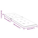 vidaXL Coussin de chaise de terrasse taupe (75+105)x50x4 cm