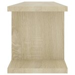 vidaXL Étagères murales 2 Pièces Chêne sonoma 75x18x20 cm bois ingénierie
