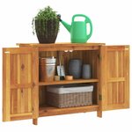 vidaXL Armoire de jardin 75x35x70 cm bois massif d'acacia