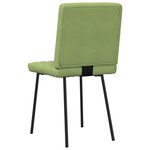 vidaXL Chaises à manger lot de 2 Vert clair Velours