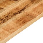 vidaXL Dessus de table rectangulaire bois massif de manguier brut