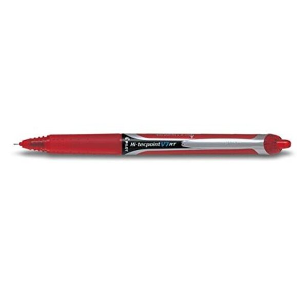 Stylo Roller à encre Rétractable Hi-Tecpoint V7 RT Trait 0 5 mm Rouge PILOT