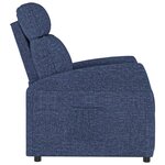 vidaXL Fauteuil inclinable Bleu Tissu