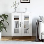 vidaXL Buffet blanc 69 5x34x90 cm bois d'ingénierie