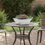 vidaXL Jardinière en Acier Inoxydable 40x40x15 cm