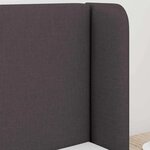 vidaXL Oreille de tête de lit Réglable Marron 16 x 40 x 4 5 cm tissu