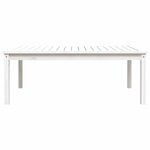 vidaXL Table de jardin blanc 121x82 5x45 cm bois massif de pin