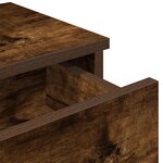 vidaXL Étagère murale avec tiroirs chêne fumé bois d'ingénierie