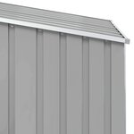 vidaXL Abri de jardin Gris 87x98x159 cm Acier galvanisé