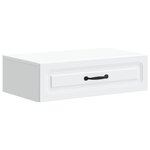 vidaXL Table d'appoint murale Blanc 59 x 34 5 x 17 cm