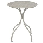 vidaXL Mobilier de bistro 3 Pièces Acier Gris