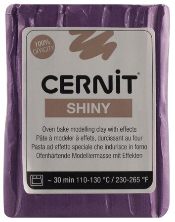 Pâte Cernit Shiny 56 g Violet (900) - Cernit
