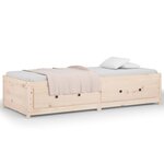 vidaXL Lit de jour sans matelas 80x200 cm bois de pin massif