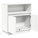 vidaXL Buffet LED Blanc 71 x 34 5 x 75 cm Bois d'ingénierie