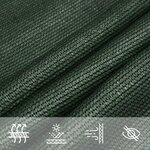 vidaXL Voile d'ombrage 160 g/m² Vert foncé 4x4 m PEHD