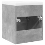 vidaXL Ensemble de meubles de salle de bain 2 Pièces gris béton