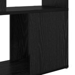 vidaXL Étagère Chêne noir Bois d'ingénierie 60 x 24 x 124 cm