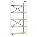 vidaXL Étagère Chêne Sonoma 80 x 30 x 183 cm Bois d'ingénierie