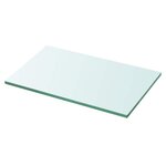 vidaXL Panneaux d'étagère 2 Pièces Verre Transparent 30 x 12 cm