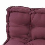 vidaXL Coussin de canapé sur palette 3 Pièces Marron tissu