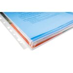 Pqt de 10 Pochettes Perforées à soufflet 25mm avec rabat, A4, PP EXACOMPTA