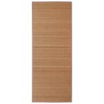 vidaXL Tapis en bambou marron à latte rectangulaire 150 x 200 cm