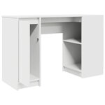 vidaXL Bureau blanc 120x42x76 cm bois d'ingénierie