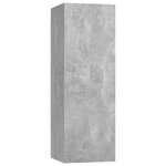 vidaXL Ensemble de meubles TV 5 Pièces Gris béton Bois d'ingénierie