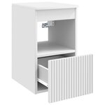 vidaXL Armoire de salle de bain Blanc 30 x 44 5 x 50 cm