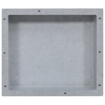 vidaXL Niche de douche Gris mat 41x36x10 cm